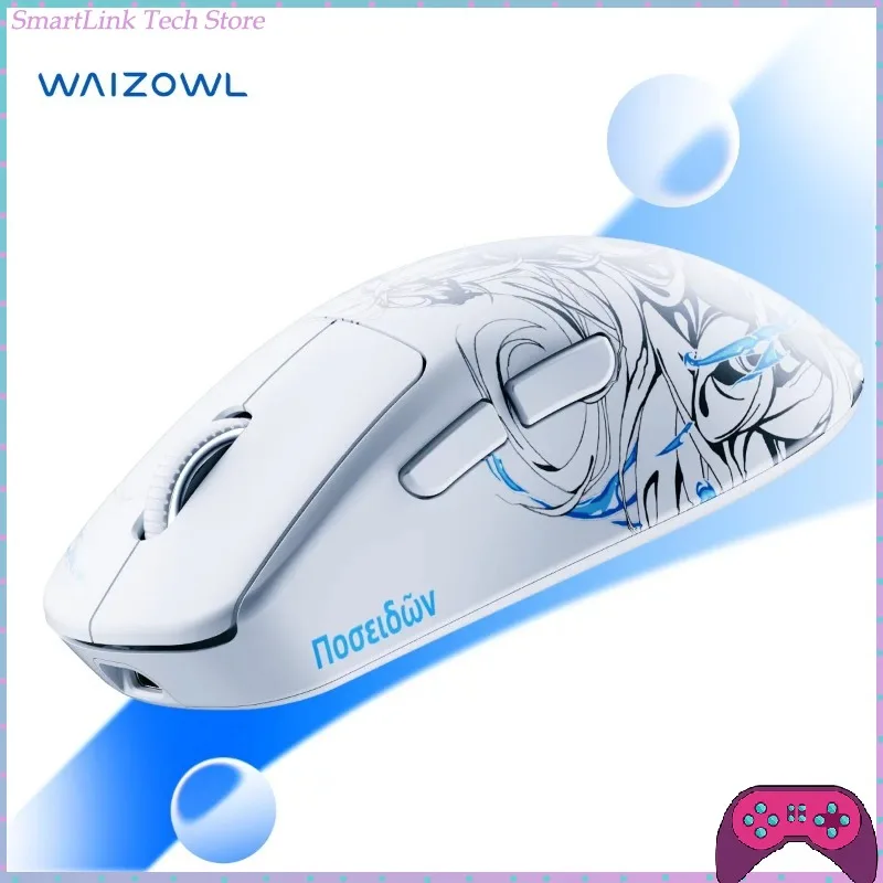 Waizowl OGM PRO V2 Gaming Mouse Wireless Tri-Mode 3950 Ergonomic Lightweight Mouse Gifts