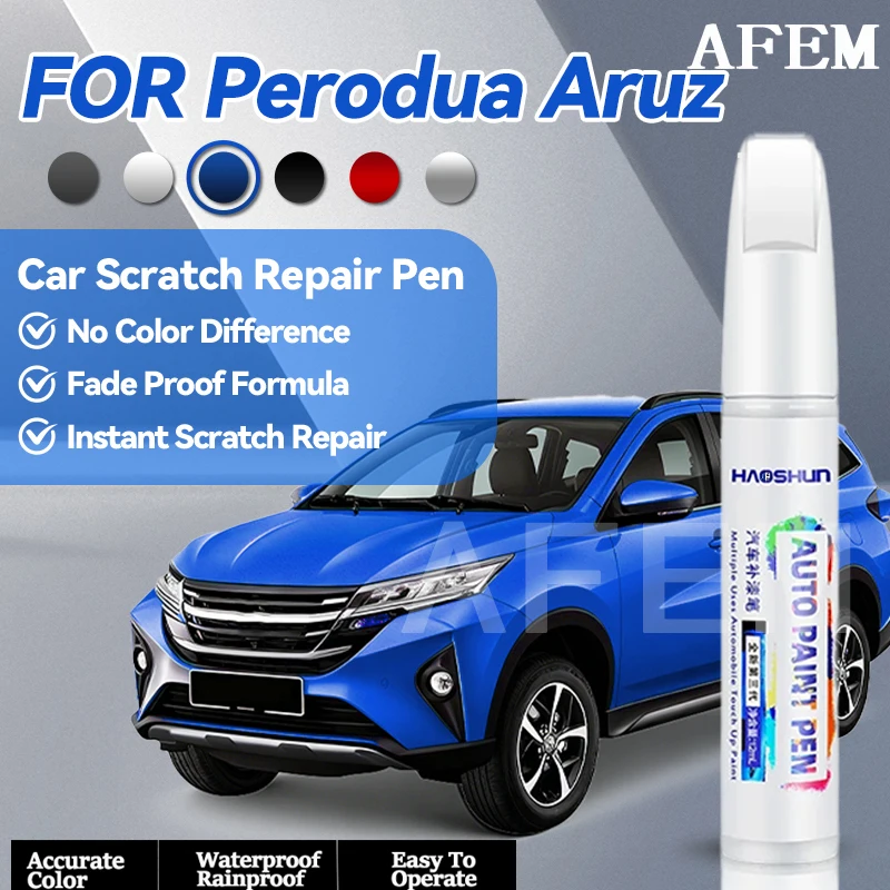 Specialized Automobiles Car Paint Repair Pen For PERODUA ARUZ Paint Scratch Repair Accessories Green B85 Blue B77 white W09 Silv