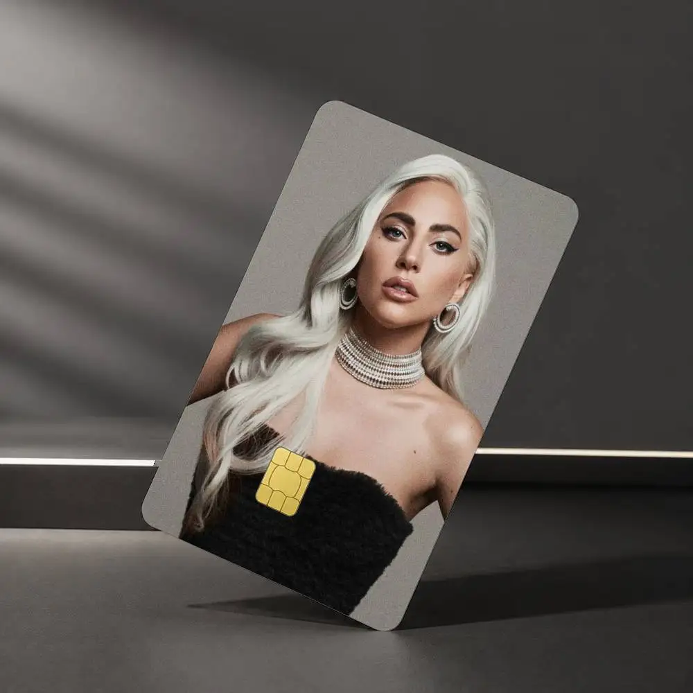 hot singer lady gaga Sticker Film Tape Skin for Credit Card Debit Card Waterproof Stickers