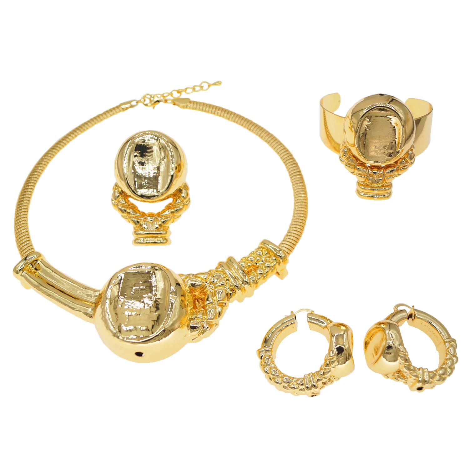 Изысканный и модный женский комплект украшений для банкета, простая медная цепочка для колец, красивый подарок на годовщину свадьбы. Изысканный и модный женский комплект украшений для банкета, простая медная цепочка для колец, красивый подарок на годовщину свадьбы.