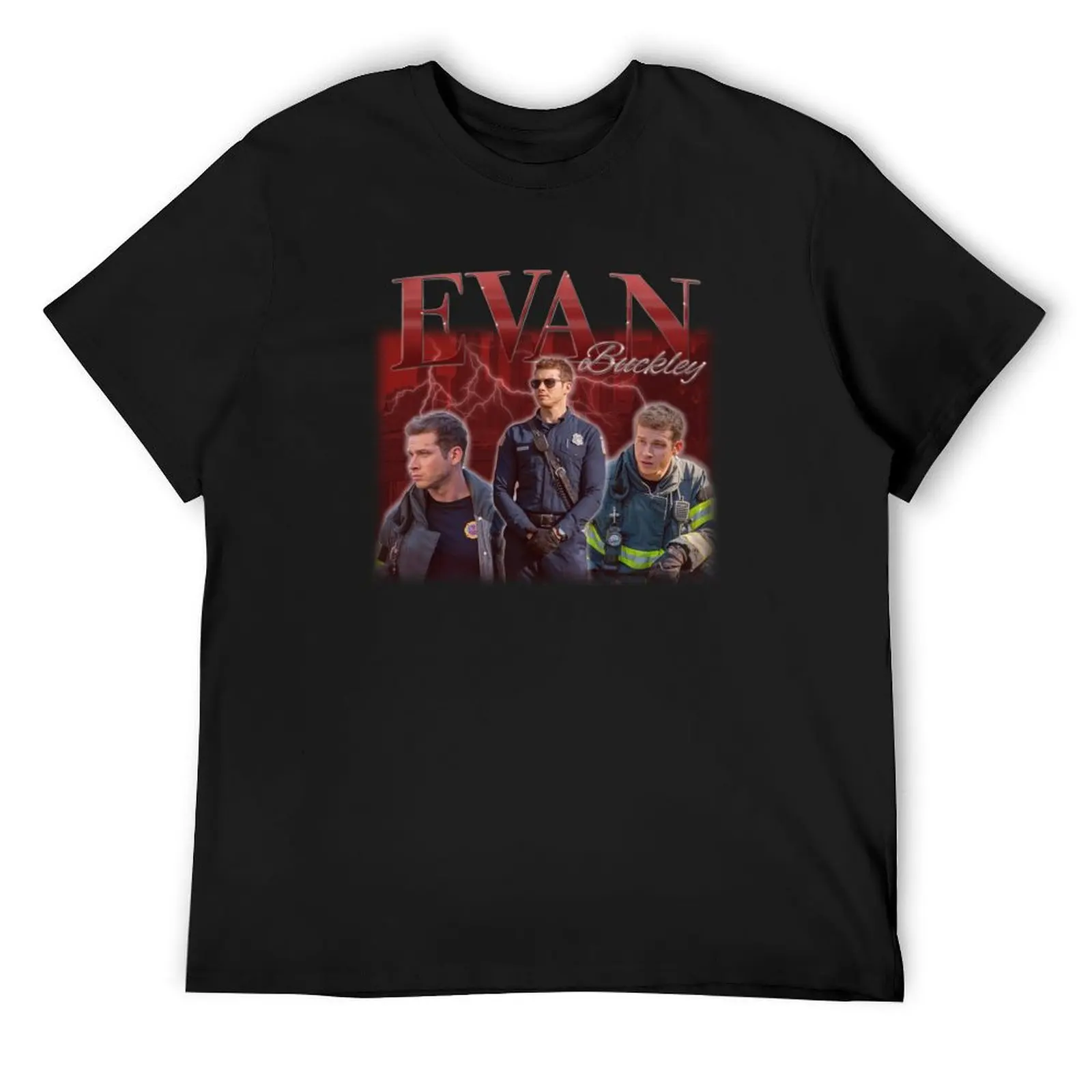 

Evan “Buck” Buckley Graphic Tee T-Shirt Personalized t-shirt Funny t-shirts luxury clothing labubu quick drying Men's t shirts