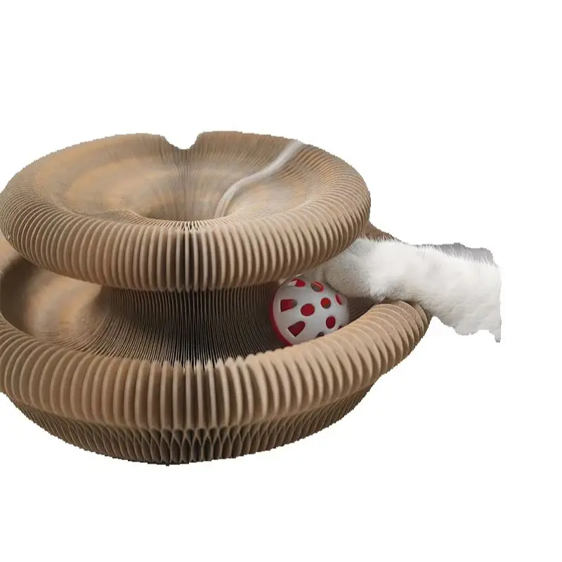 Magic Organ Foldable Cat Scratching Board Corrugated Self-Help Boredom Relief Scratch-Resistant Cat Nest Toy for Cats
