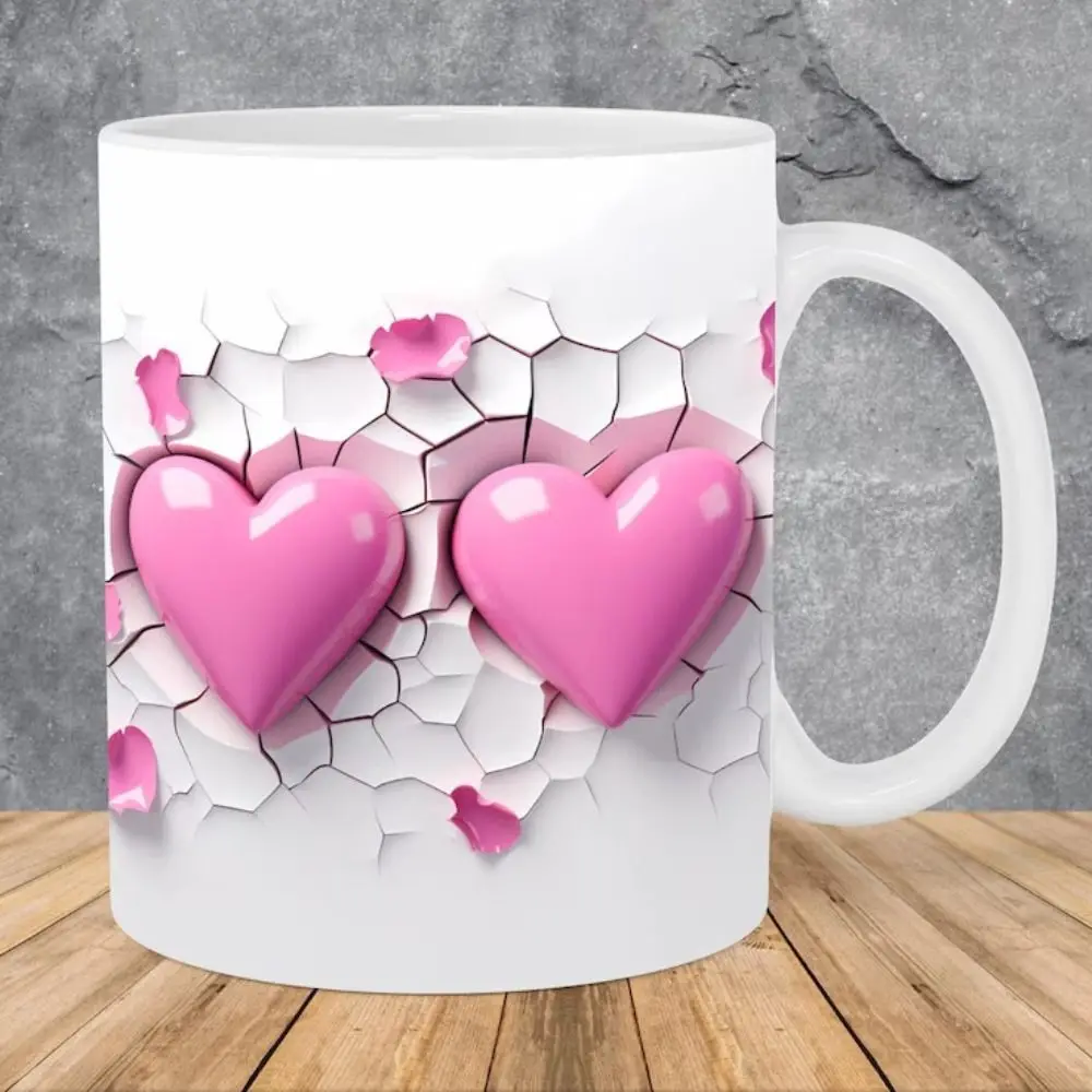 

Ceramics 3D Magic Valentine‘s Day Mug New 3D Creative 3D Space Design Mugs Multi-Purpose Tea Cup Lovers