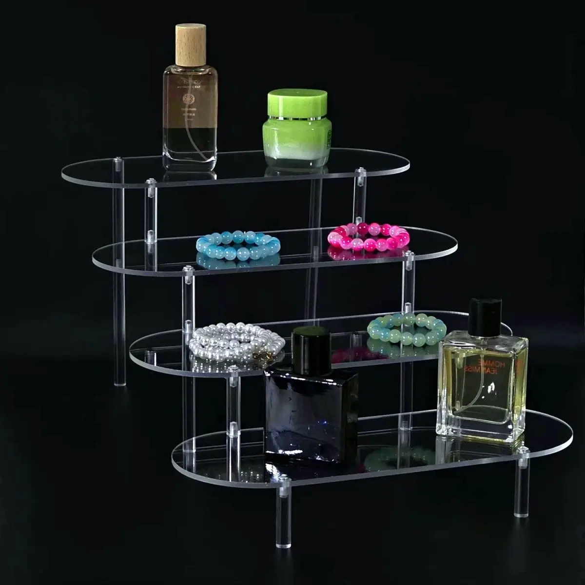 

Acrylic Risers Acrylic Display Stand Dessert Display Cupcake Stand Display Shelf for Countertop Organizer Collections Cosmetics