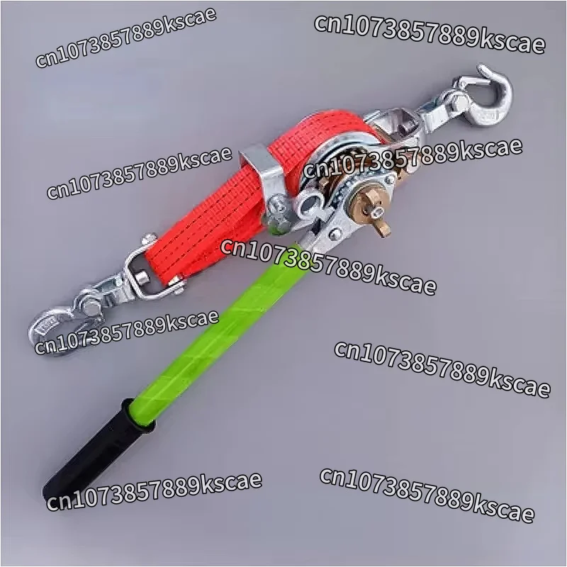 2 Ton 2 Meters Ratchet Hand Puller with Webbing Strap Wire Cable tightener Tightening Tool Crank Puller