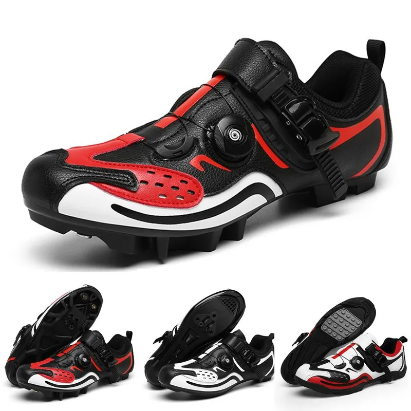 

New Lockless Casual Cycling Shoes with Buckle for Road and Mountain Bikes Comfortable Sport Entertainment Footwear