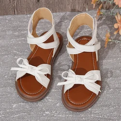 Girls sandals new summer medium and large children princess shoes soft sole shoes