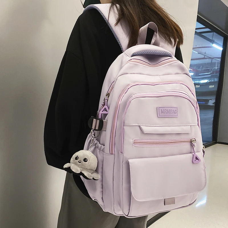 Large Capacity Backpack Women Unisex Travel Backpack Multi Pocket College Student Schoolbag For Teenage Girl Men Book Knapsack