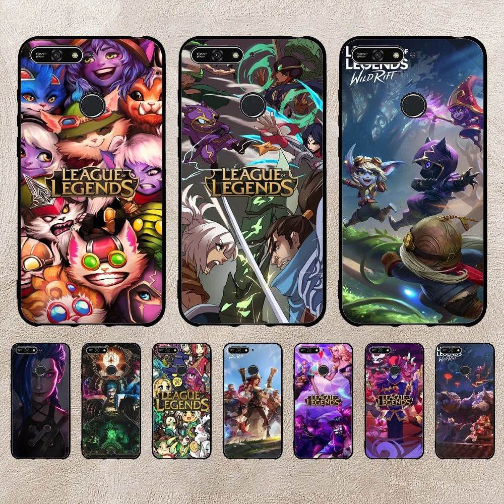 Casing ponsel League of Legends, sarung HP hitam SUltra untuk Xiaomi 11 Redmi Note 11 5G 8T 9A 9 10T Note8Pro Note9 12