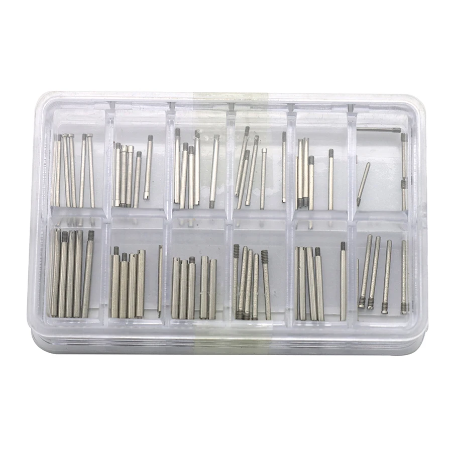 إكسسوارات الساعات المعبأة لإصلاح الساعة، سلسلة ساعات عالمية لتوصيل حزام العمود، برغي دقيق