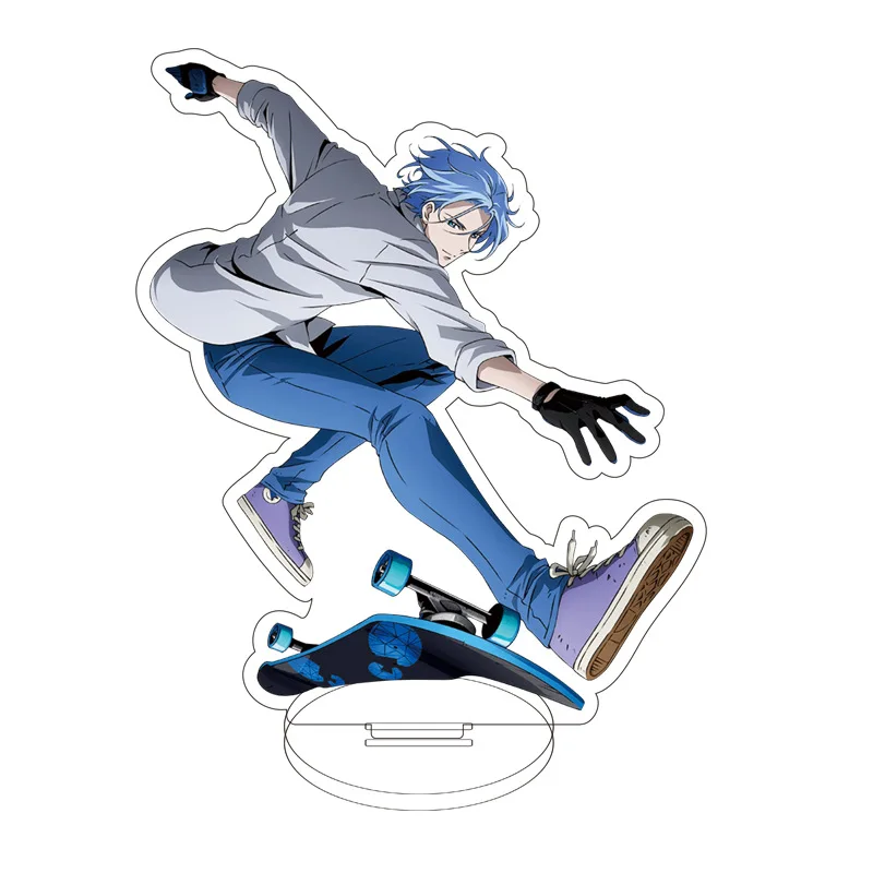 日本アニメインフィニティスケートボード SK インフィニティフィギュアアクリルスタンディングプラークデスクトップスタンディングサイン装飾品ファンギフト