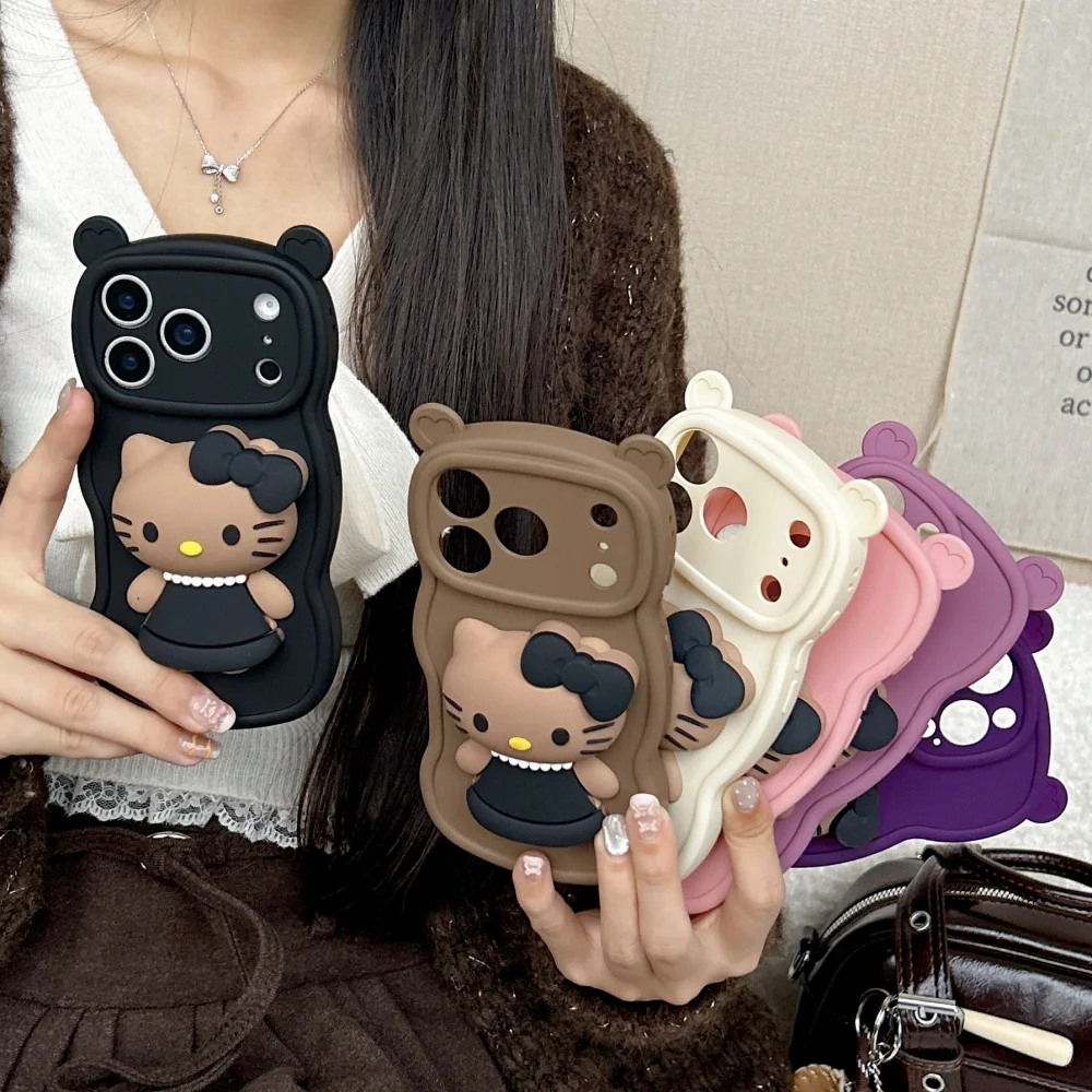 جديد لطيف IMD KT القلب الأذن كاندي متموجة غطاء من السيليكون آيفون 17 16 15 14 13 12 11 برو ماكس X XS ماكس حماية مصد للصدمات #5