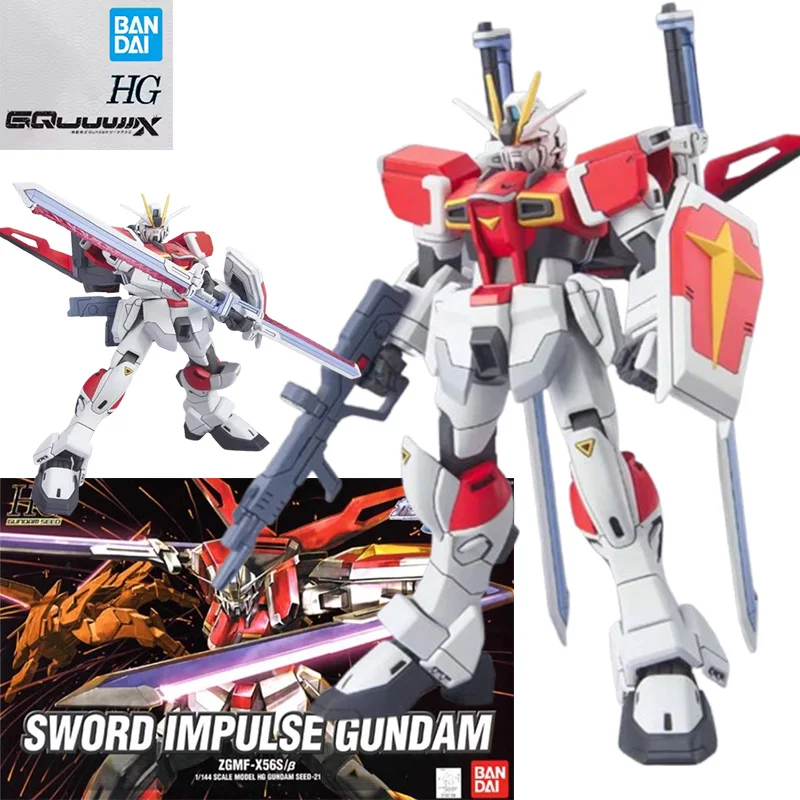 

Bandai HG SWORD IMPULSE GUNDAM аниме фигурки игрушки для мальчиков и девочек детский подарок Коллекционная модель украшения