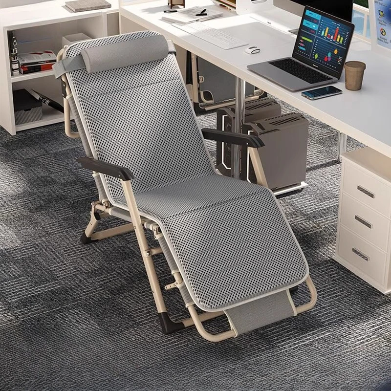 Foldable Recliner Chair with Pillow Adjustable Bed for Office Nap Camping & Home Weight Capacity 330lbs Portable Lounger