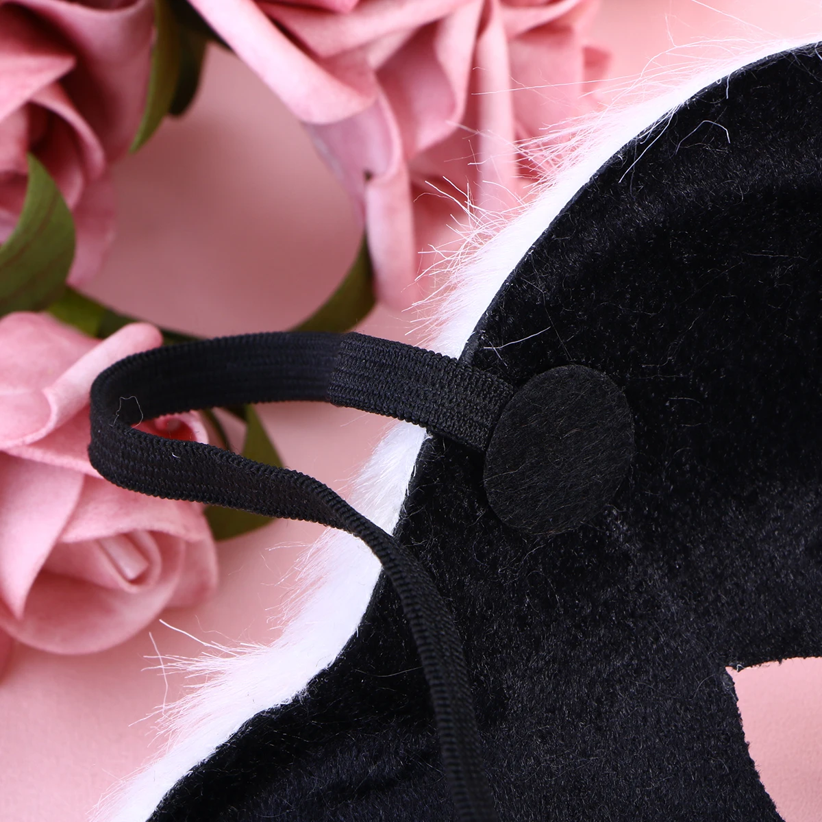 

Grimace Fox Mask Miss Half for Furry White Masquerade Dance Party Performance Eye