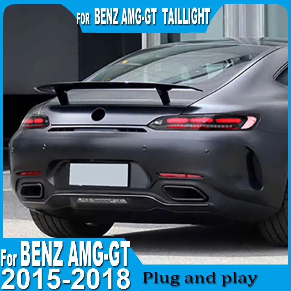 

Car Styling Tail lights For Mercedes-Benz AMG GT 2015-2018 LED Tail Lamp Dynamic Turn Signal Light Accessories Plug And Play