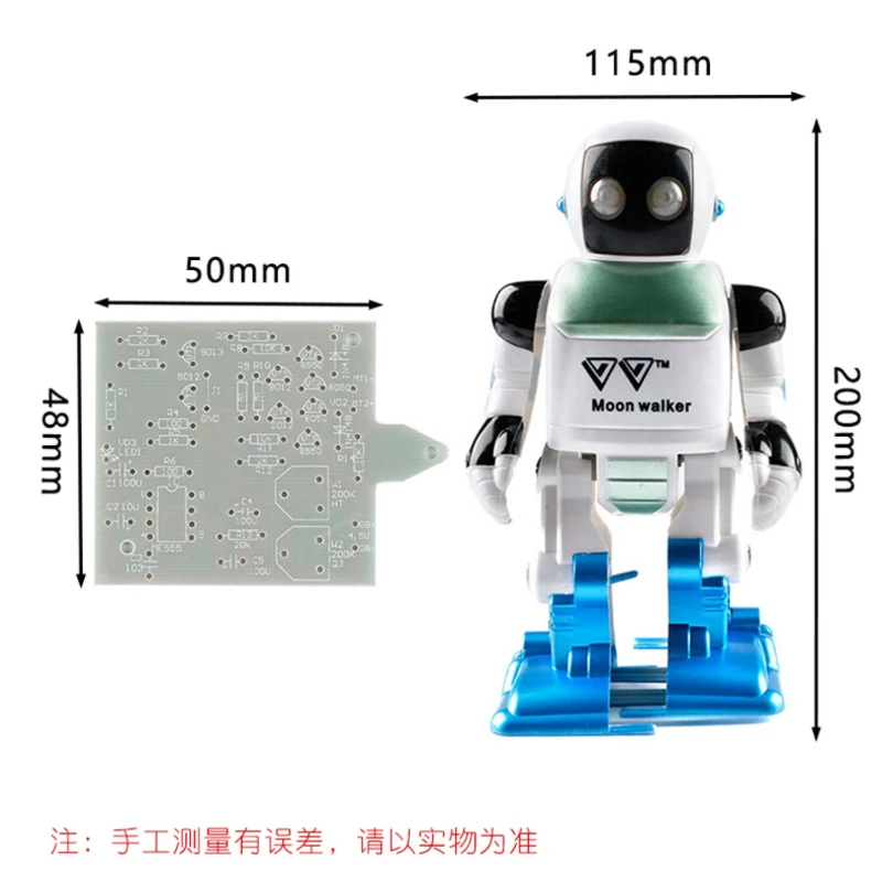 NE555 Electronic production Educational robot Free walking robot kit DIY spare parts