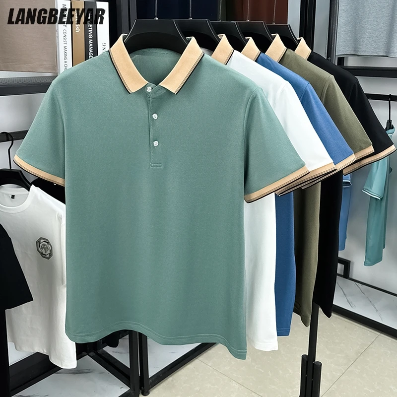 

Top Quality New Summer Brand Tops Plain Slim Fit Trending Polo Shirt Short Sleeve Korean Casual Fashion Men Clothes