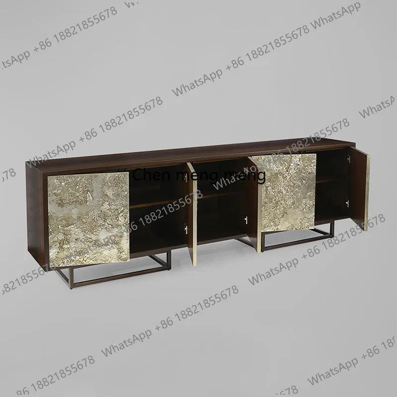 

Тумба под телевизор в итальянском стиле, легкая роскошь, для гостиной, домашний шкаф для хранения, современный высококачественный аудио-видео шкаф