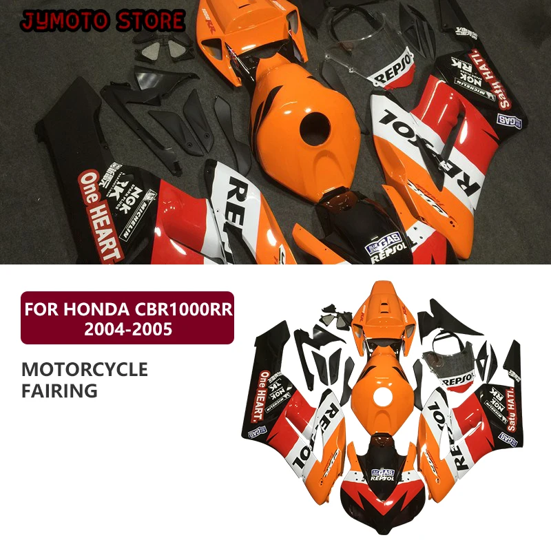 

Motorcycle Fairing FOR Honda CBR1000RR 2004-2005 Fairing Motorcycle Accessories ABS Injection Casing Set Orange