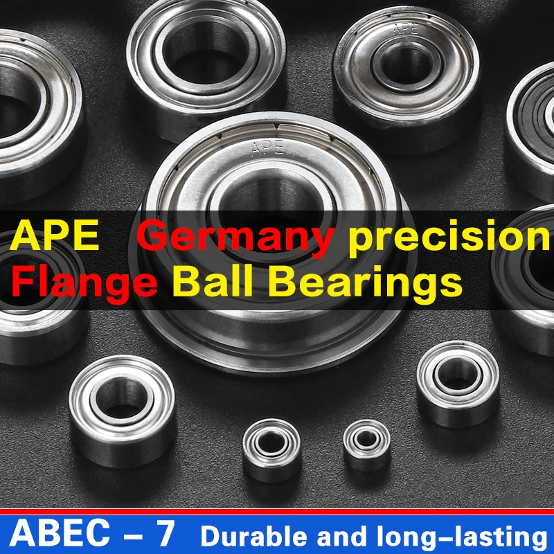 

10pcs Germany APE Flange Ball Bearing F682 F683 F684 F685 F686 F687 F688 F689 ZZ -2Z Precision ball bearings