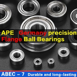 10pcs Flange Ball Bearing F604ZZ F623ZZ F624ZZ F625ZZ F684ZZ F688ZZ F695ZZ 3D Printers Parts Deep Groove Pulley Wheel Bearings