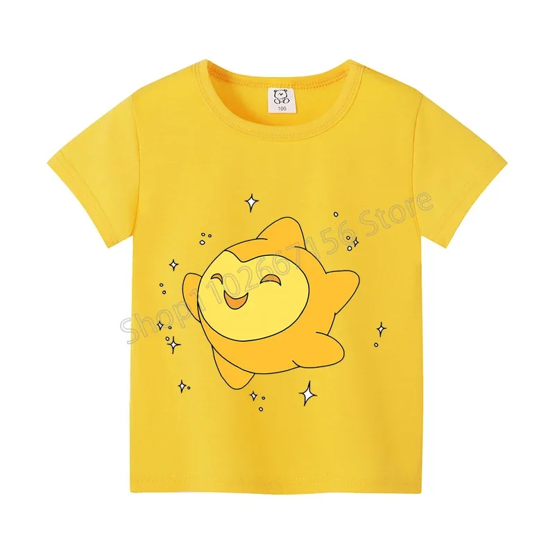 Kawaii Wish Disney Movies Kids T-shirts Cartoon Anime Figures Asha Printed Round Neck Tops Short Sleeves Tees Boutique Clothes