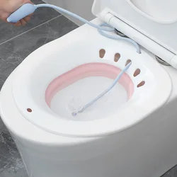 Inodoro plegable Sitz, baño de bidé, lavabo especial, limpieza de cadera, bañera de remojo para mujeres embarazadas, bañera de hidromasaje para hemorroides