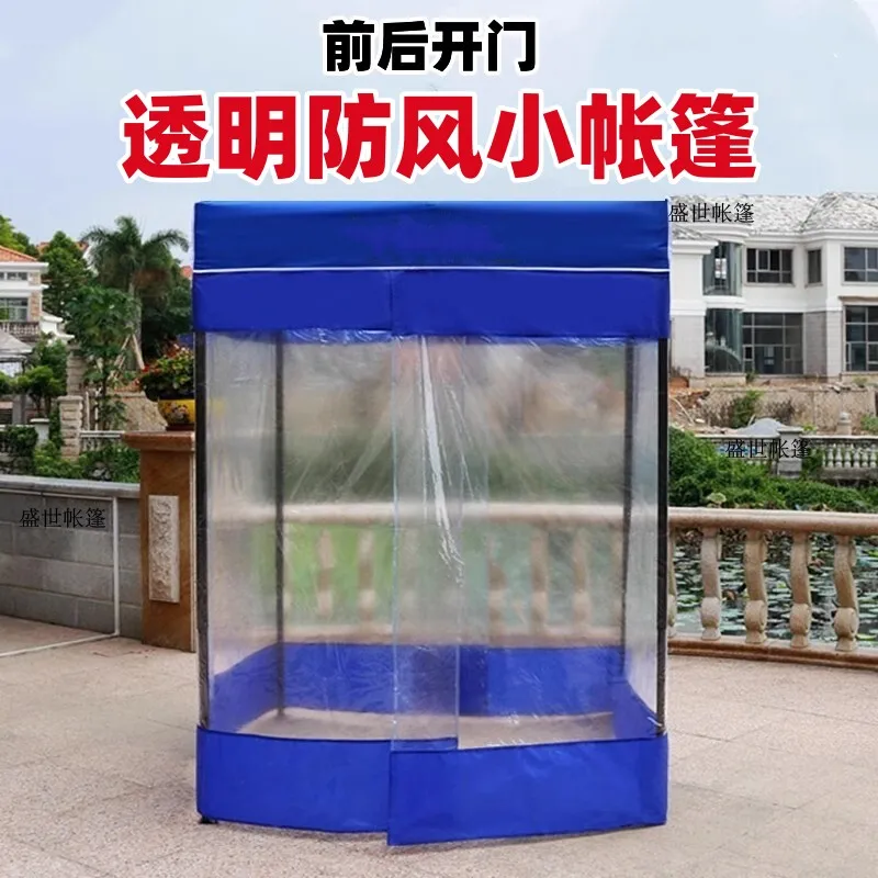Transparent Tent for Stalls Warm in Winter, Flat-topped Home Foldable, Outdoor Rainproof, Windproof,  and Winter Sunroom