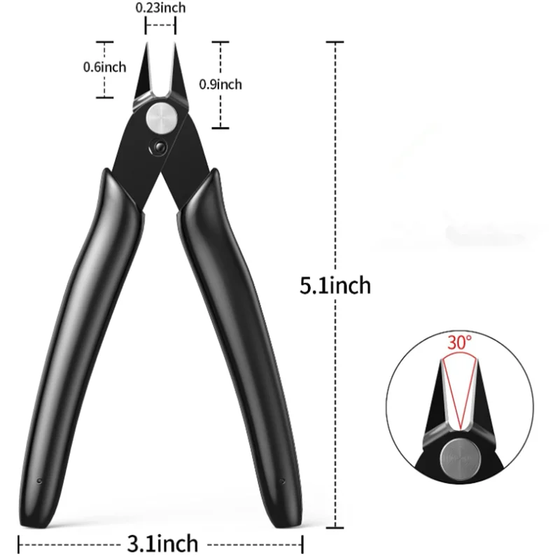 1-5Pcs 170 Cutting Plier Electrical Wire Cable Cutter Metal Side Snips Flush Pliers Convenient Durable Tool image 4