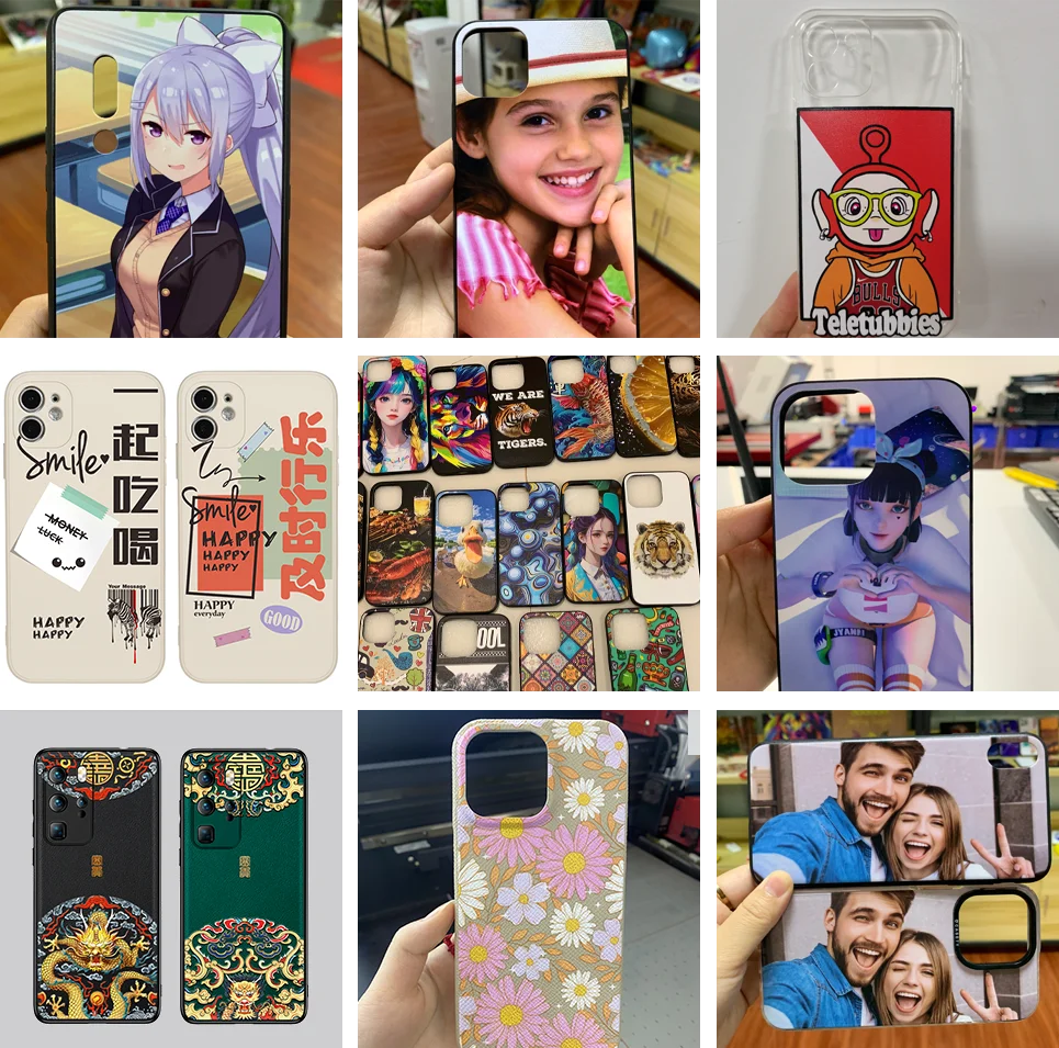 For Mini Flatbed LED Phone Case A5 Smart UV Inkjet Printer With XP600 Print Head And AI Drawing Function
