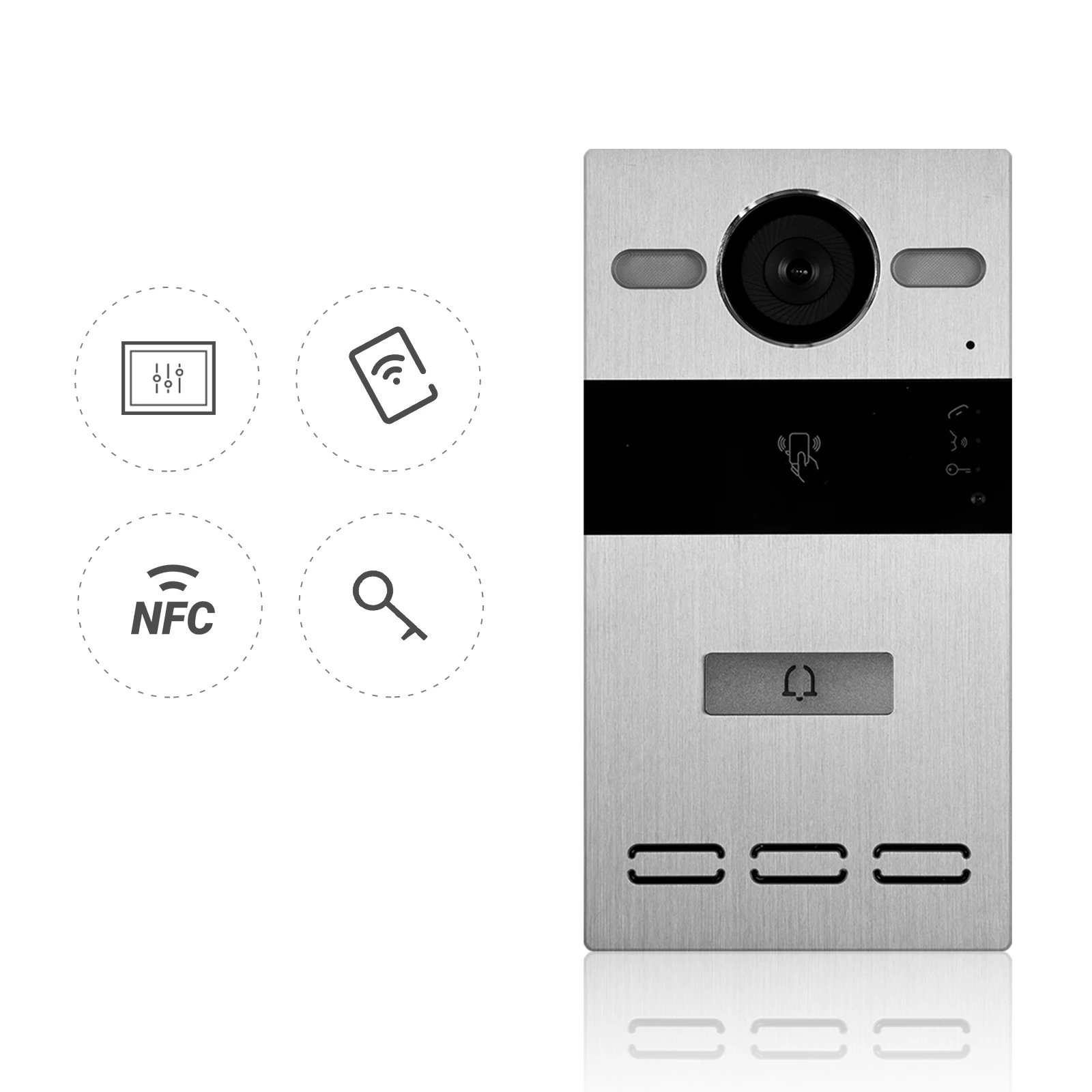 MOES Tuya Access Control System Door Station Intercom Unlock Door Electronic Gate Opener Work With 10 Inch Center Control Panel