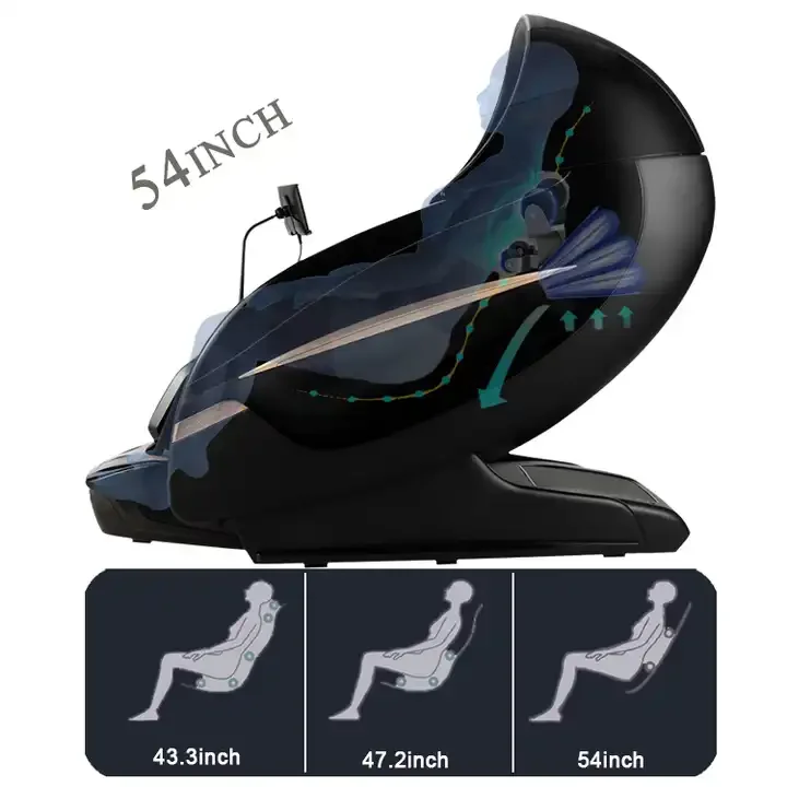 Massage Chair 4D with Zero Gravity Full Body Massage with Voice Control,Heating,LCD Remote Control,Foot Roller Massage Chair