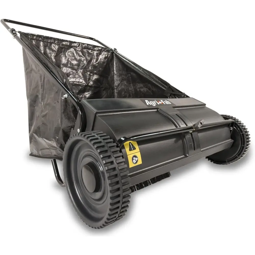 

7 Cubic Ft. Hopper Bag Lawn Sweeper with Adjustable Brush and Leaf Catcher