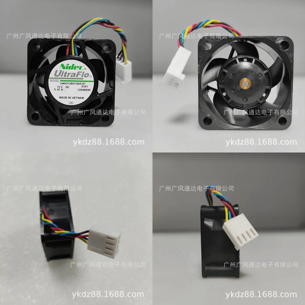 

Mini DC 12V Humidifier Purifier Cooling Fan for Nidec 4020 U40G12BS19A5 for USB Powered Desktop Air Cooler for Home Office