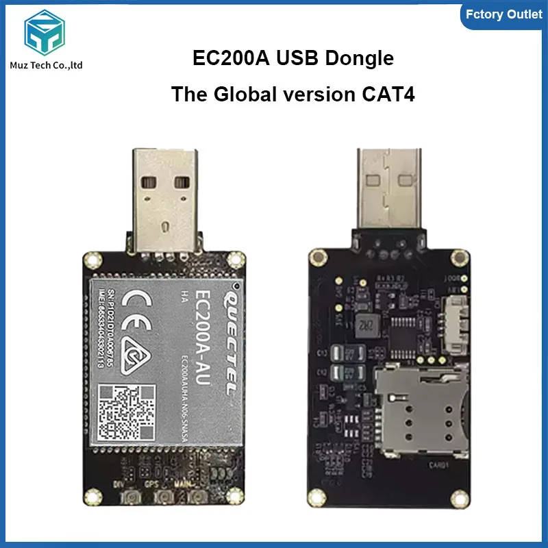 USB-ключ Quectel EC200A с корпусом EC200A-AUHA EC200A-EUHA Модуль серии LTE CAT4 EC200 с комплектом разъема антенны FPC