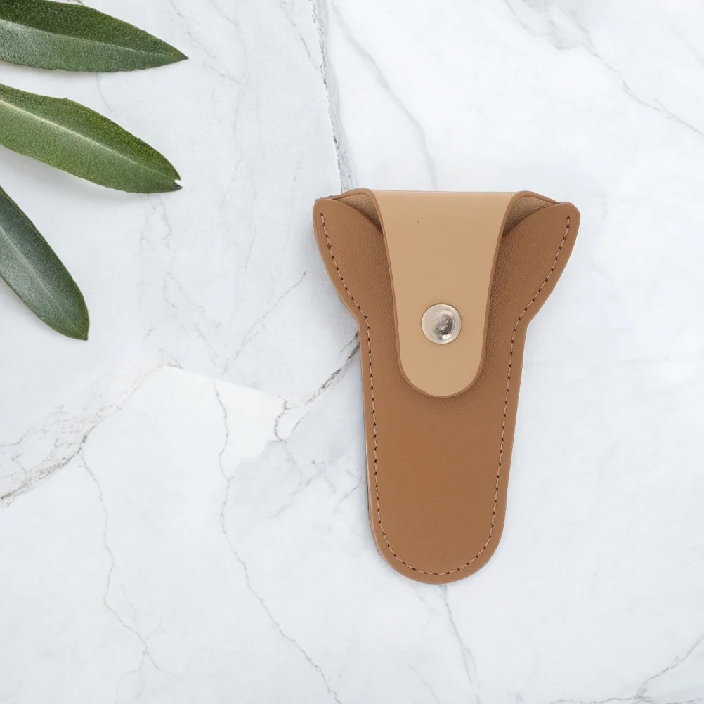 2 قطعة حقيبة القراص للبشرة PU المشذبة مقص أظافر الحقيبة تصميم مريح للحقيبة مقص التهيأ المهنية والشخصية #6