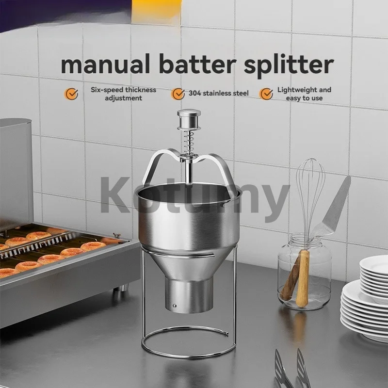 Six Level Adjustable Pasta Dispenser, Food Grade Stainless Steel Manual Tool Manual Batter Dispenser