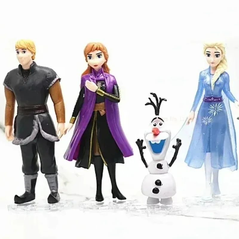 Hottoys Disney Frozen 2 Elsa Anna Olaf Figures Model Princess Elza Girls Doll Toy Set Preferred Gift For Children Gift