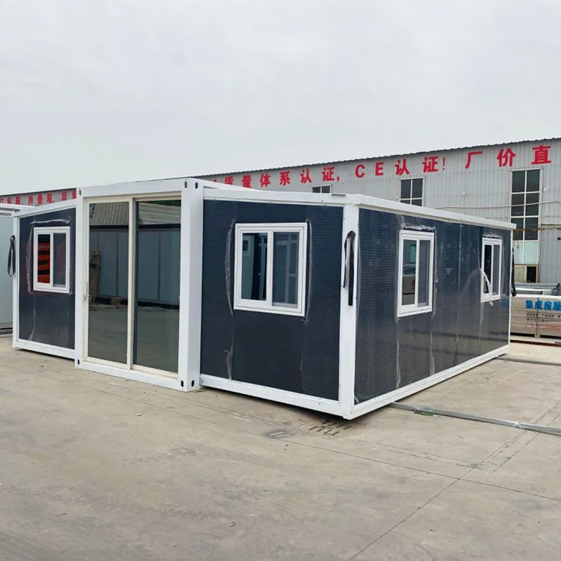 Factory Direct Portable Foldable House Detachable Steel Frame Prefab Container House Waterproof Fireproof Modular Building