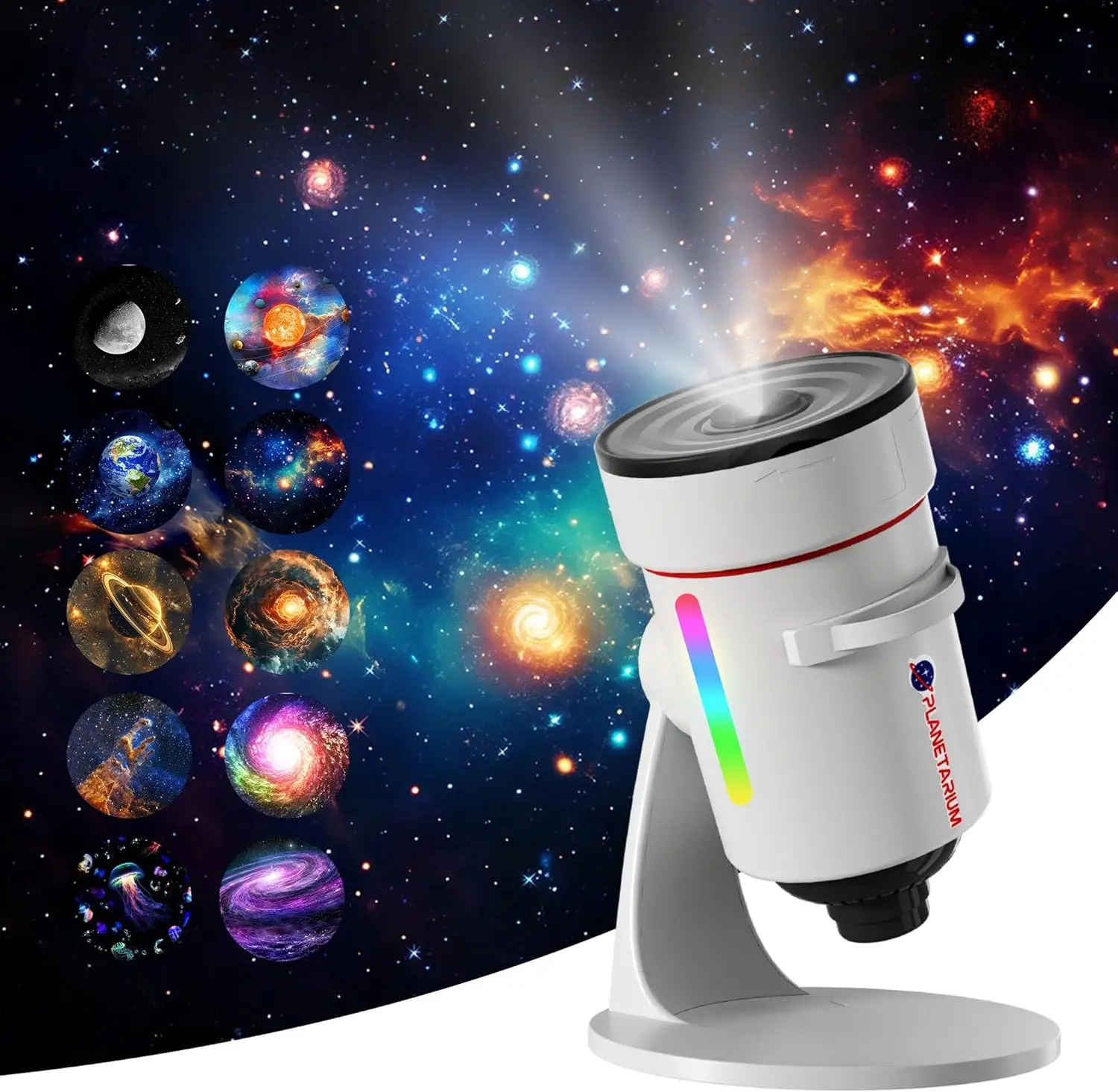 

Upgraded 4K HD Star Projector Light Galaxy Projector 10 Realistic Nebula Scenarios Room Night Light Timer off for Room Decor
