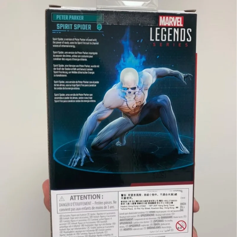 Genuine Marvel Legends Spirit Spider 6inch Mobile Doll Figure Model Garage Kit Anime Peripheral Action Figure Desktop Decoration