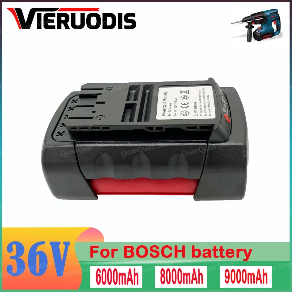 

For Bosch 36V 6.0Ah/8.0AH/9.0Ah Li-ion Replacement Battery D-70771 2607336003 2607336108 BAT836 BAT840 BAT810 Power Tool Battery