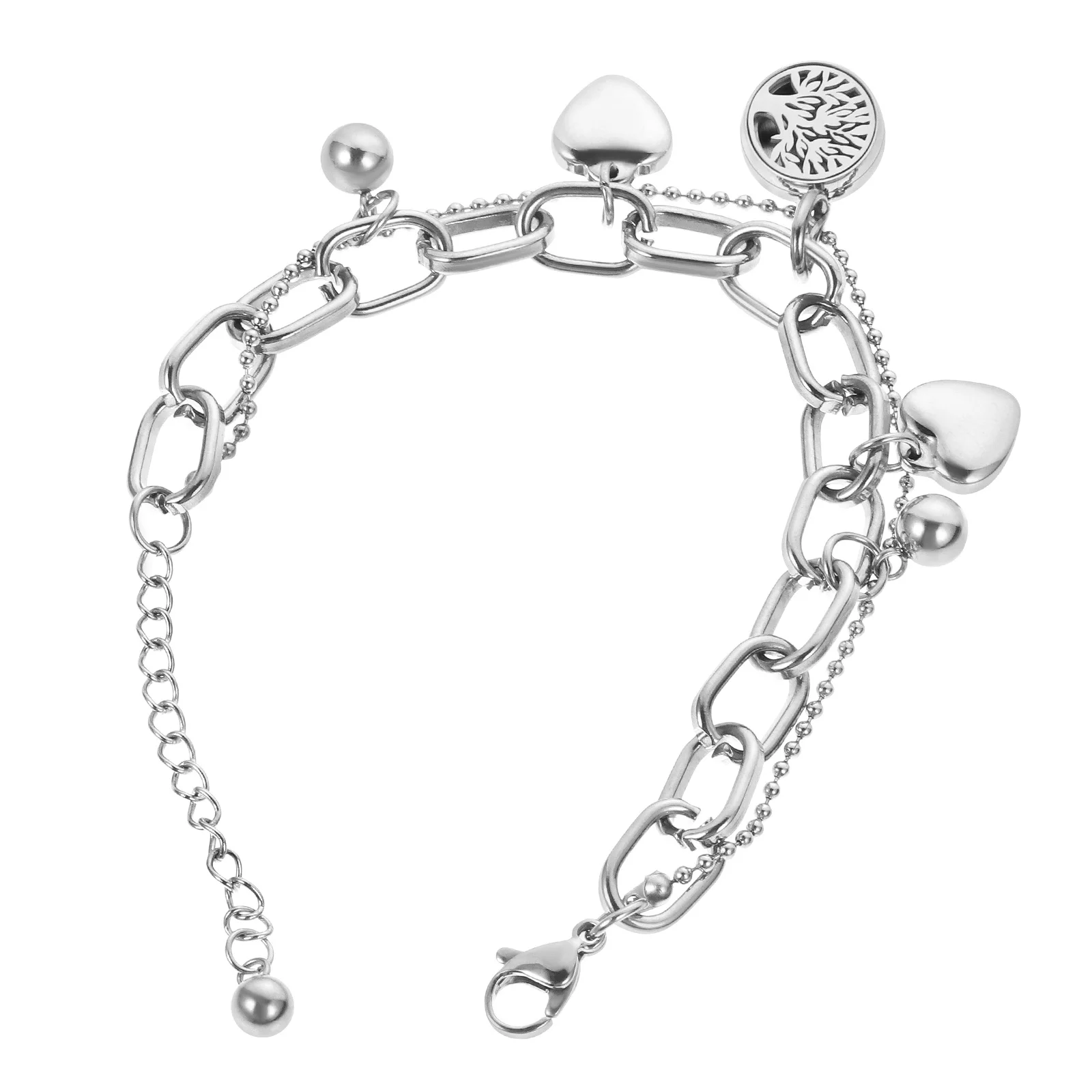 

Heart Bracelet Daily Wear Aromatic Commemorate Aromatherapy Jewelry Scent Titanium Steel