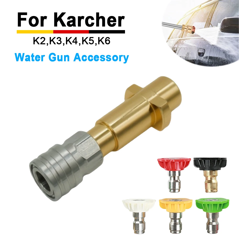 Karcher Bosch kompatibler Hochdruckreiniger-Adapter, 1/4 Zoll, Schnellanschluss, Pistolenkopf, Düse, Wasserauslass-Konvertierungswerkzeug