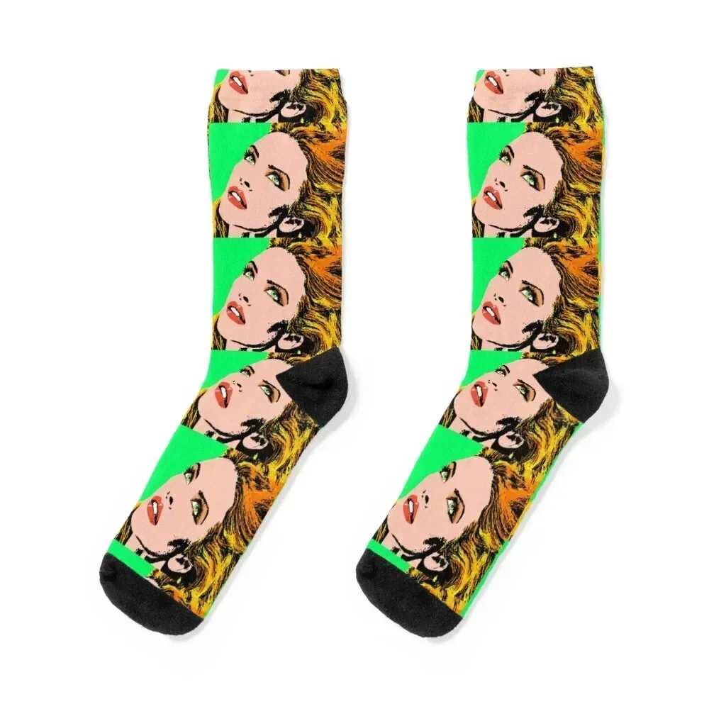 

Kylie Minogue POP Socks kawaii Sports loose Soccer Ladies Socks Men's