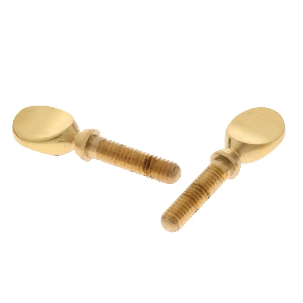 Pack of 2 Saxophone Clarinet Ligature Clip Screw Sax Tightening Receiver Parts