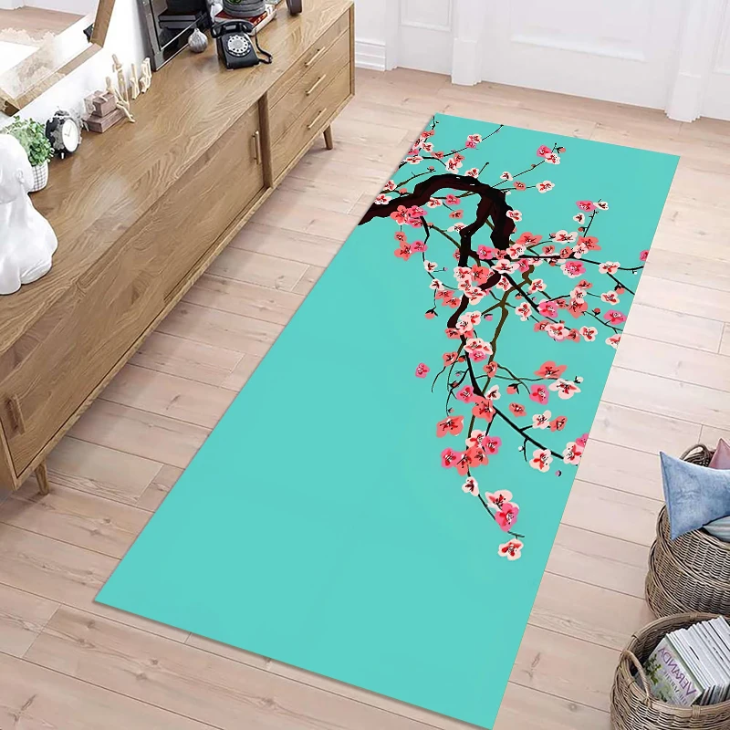 

Светло-зеленые длинные коврики для прихожей, мягкие нескользящие ковры для коридоров, кухни, лестниц и входных групп