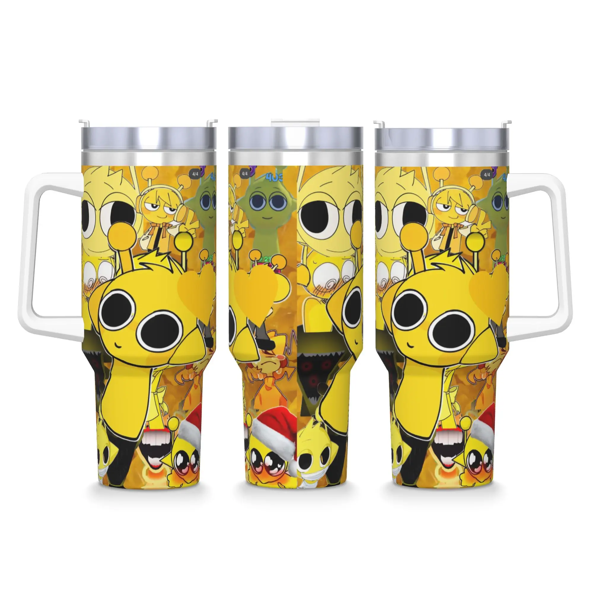 

S-Sprunki Стакан из нержавеющей стали Дорожная кофейная кружка с соломинкой и крышкой Кружки большой емкости Бутылка для холодной и горячей воды