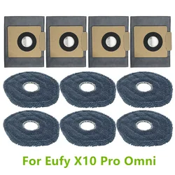 Dust Collection Bags Garbage Bag Mop Cloths For Eufy X10 Pro Omni Robot Vacuum Cleaner Parts
